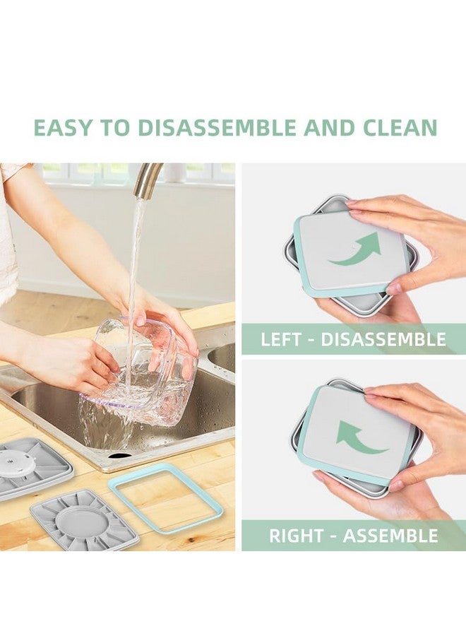 Ankou Airtight Food Storage Container Sets with Lids 6Pcs Pop Containers for Kitchen Pantry Organization BPA-Free Stackable Kitchen Storage Containers for Cereal Flour Sugar (0.5, 1.2, 1.8qt)*2 - Image 3