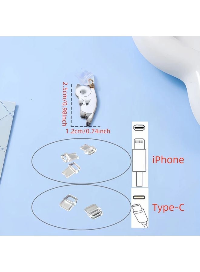 Black Cat Dust Plug For iPhone 5 14 Resin Port Protector - Image 3