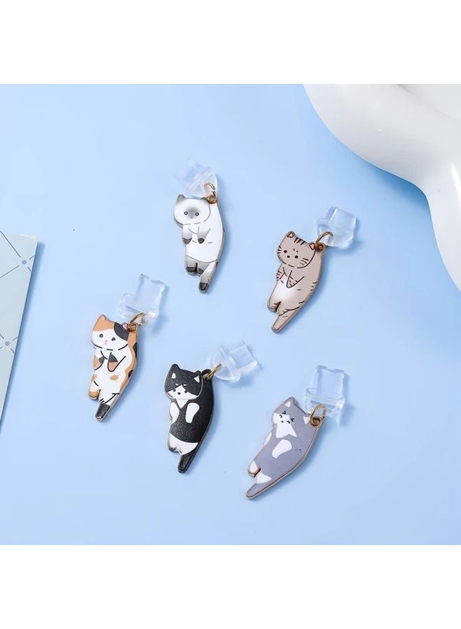 Black Cat Dust Plug For iPhone 5 14 Resin Port Protector - Image 2