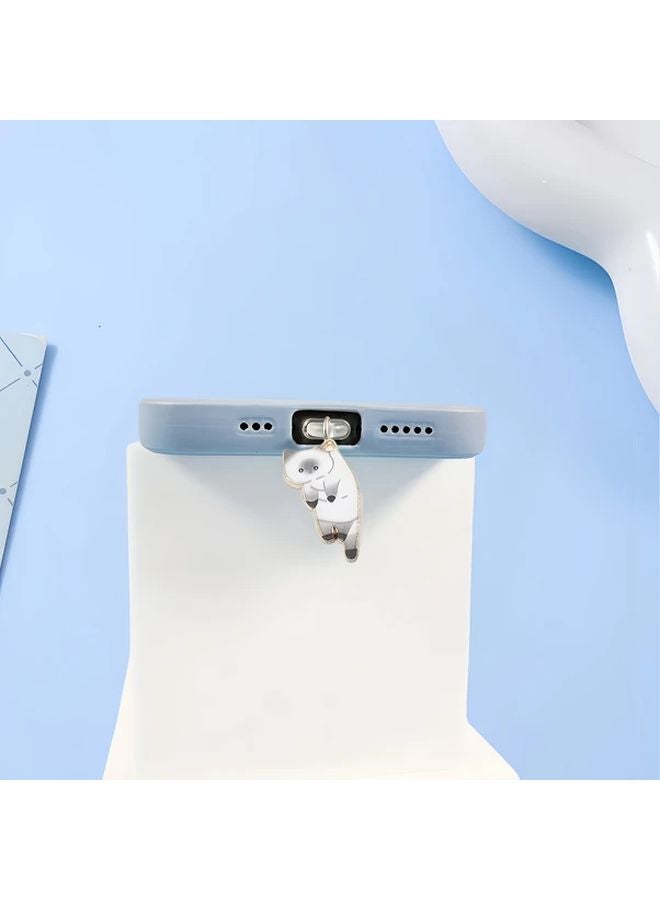 Black Cat Dust Plug For iPhone 5 14 Resin Port Protector - Image 5