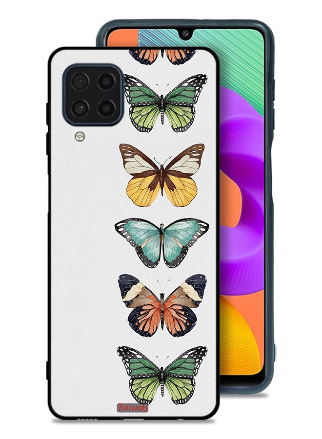 Tolwak Samsung Galaxy M22 Protective Case Cover Four Butterflies - Image 1