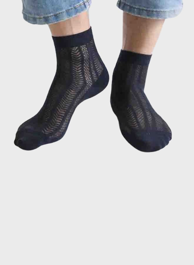 Sharpdo 5 Pair of Men Breathable Cozy Socks Set White/Grey/Black - Image 3