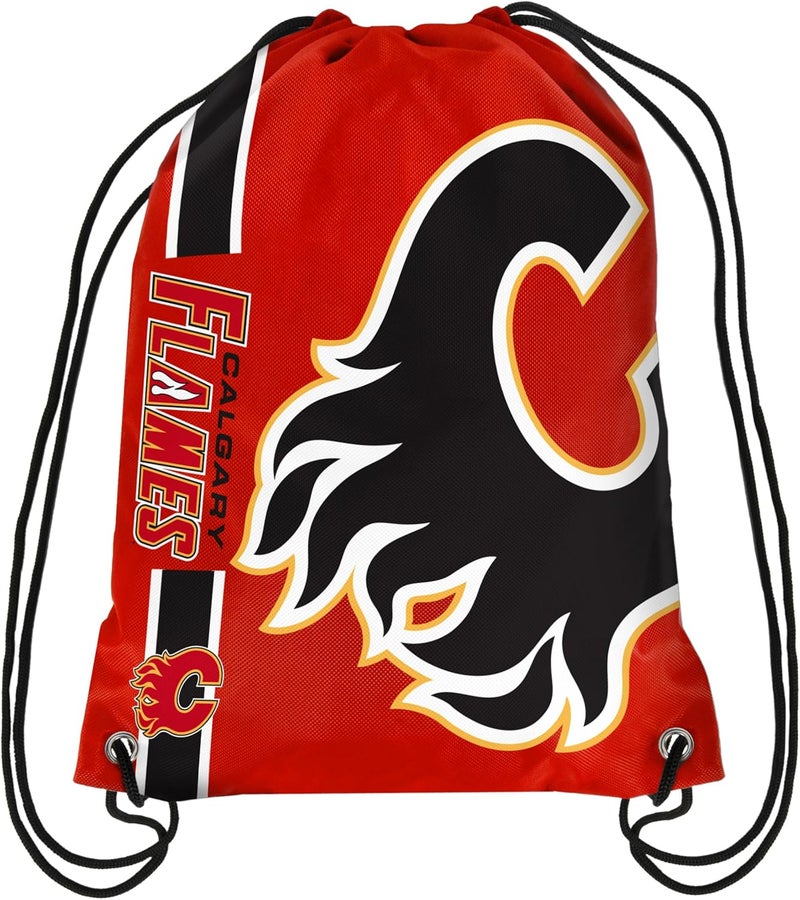 Calgary Flames Big Logo Drawstring Backpack