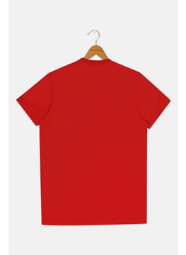 DSQUARED2 Kids Boy Brand Logo Short Sleeve T-Shirt, Red  - Image 2