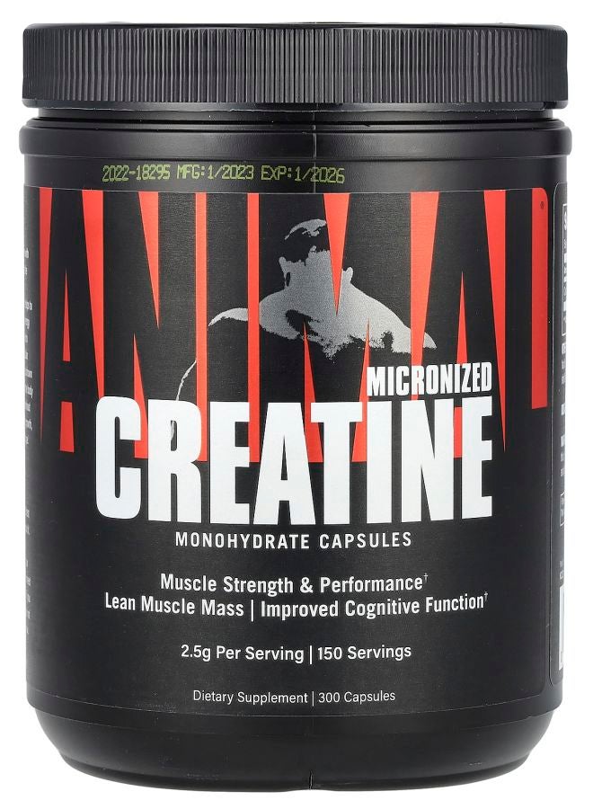 ANIMAL Micronized Creatine 2500 mg 300 Capsules