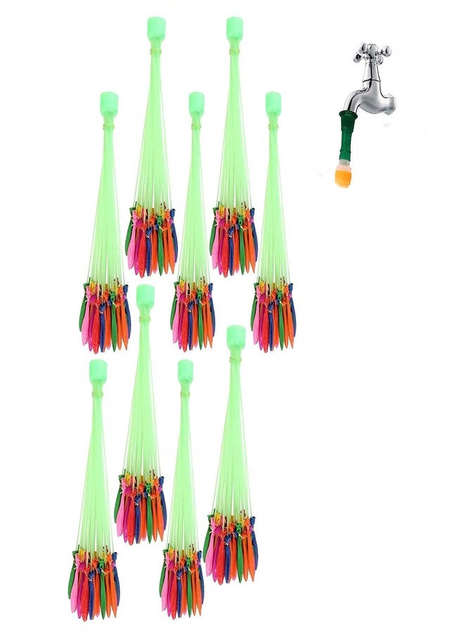 أسينشين بالونات مائية سحرية من أسينشن، متعددة الألوان، سريعة التعبئة في 60 ثانية، مجموعة من 9 بالونات مع محول صنبور عالمي واحد (333 بالونًا) - Image 1