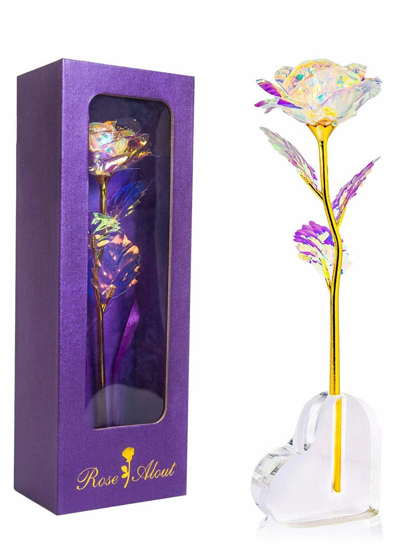 KASTWAVE Forever Rose Gifts for Her, Enchanted Rose Birthday Gifts   Aesthetic Room Decor, Wedding Anniversary for Wife, Girlfriend, Presents for Mom, Best Friend, Artificial Flower  - Image 1