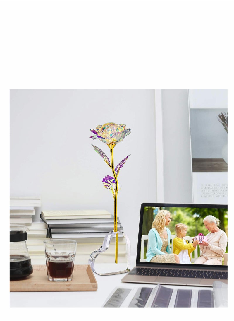 KASTWAVE Forever Rose Gifts for Her, Enchanted Rose Birthday Gifts   Aesthetic Room Decor, Wedding Anniversary for Wife, Girlfriend, Presents for Mom, Best Friend, Artificial Flower  - Image 2