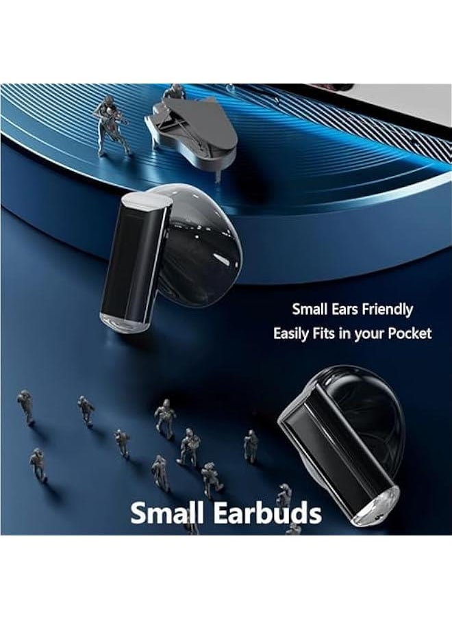 Generic - Small Touch Screen Earbuds with Screen Mini TWS Bluetooth Touchscreen Earbuds Wireless Blue Tooth Ear Buds Earphones for iPhone Android Small Bluetooth Ear Buds Small Ears Wireless Earphones - Image 1