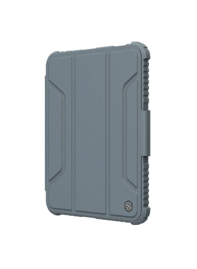 Suitable for iPad Mini 7 2024 Slide Cover Protector Anti-Voyeur Protective Leather Case, Cushioned Leather Flap with Camera Cover, Pen Holder, Stability Stand  - Image 2