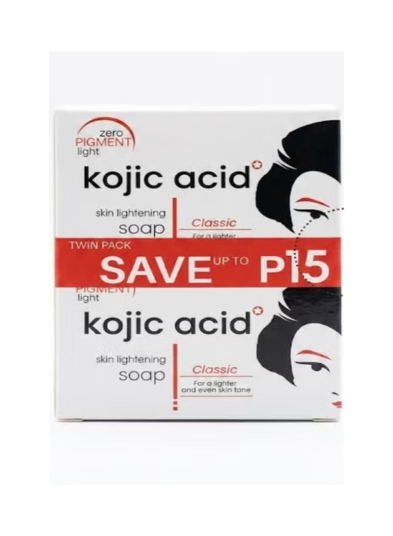 Kojic Acid Skin Lightening Soap - Classic (Twin Pack).