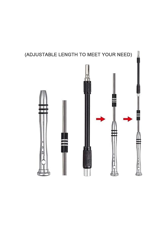 PROMASS promass Precision Screwdriver Set, 110 in 1 Magnetic Driver Repair Tool Kits for Phone, Screwdriver for Mobile Phone, Eyeglasses, Watch, Game Console, Tablet, Pc And promass Electronic Equipment  - Image 5