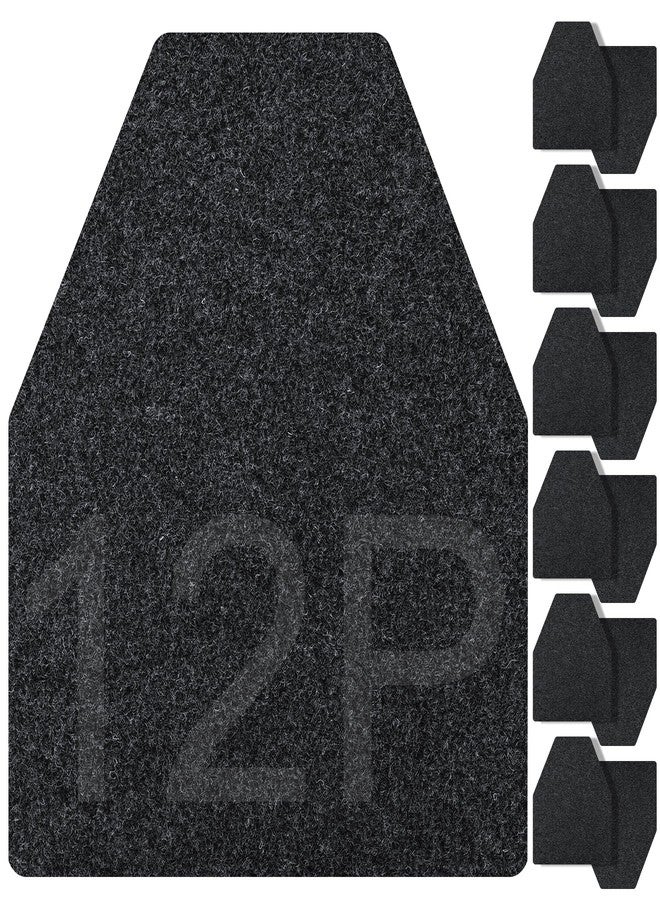 ToLanbbt 12PCS Urinal Mats for Men Bathroom Non-Slip Urinal Floor Mats Water Absorption Urinal Pads for Mens Room Disposable Commercial Toilet Urine Mats for Men’s Bathroom Restroom, Dark Gray - Image 1