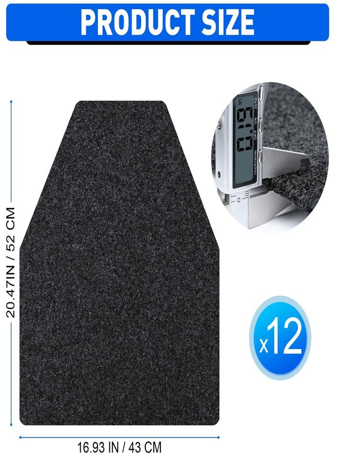 ToLanbbt 12PCS Urinal Mats for Men Bathroom Non-Slip Urinal Floor Mats Water Absorption Urinal Pads for Mens Room Disposable Commercial Toilet Urine Mats for Men’s Bathroom Restroom, Dark Gray - Image 2