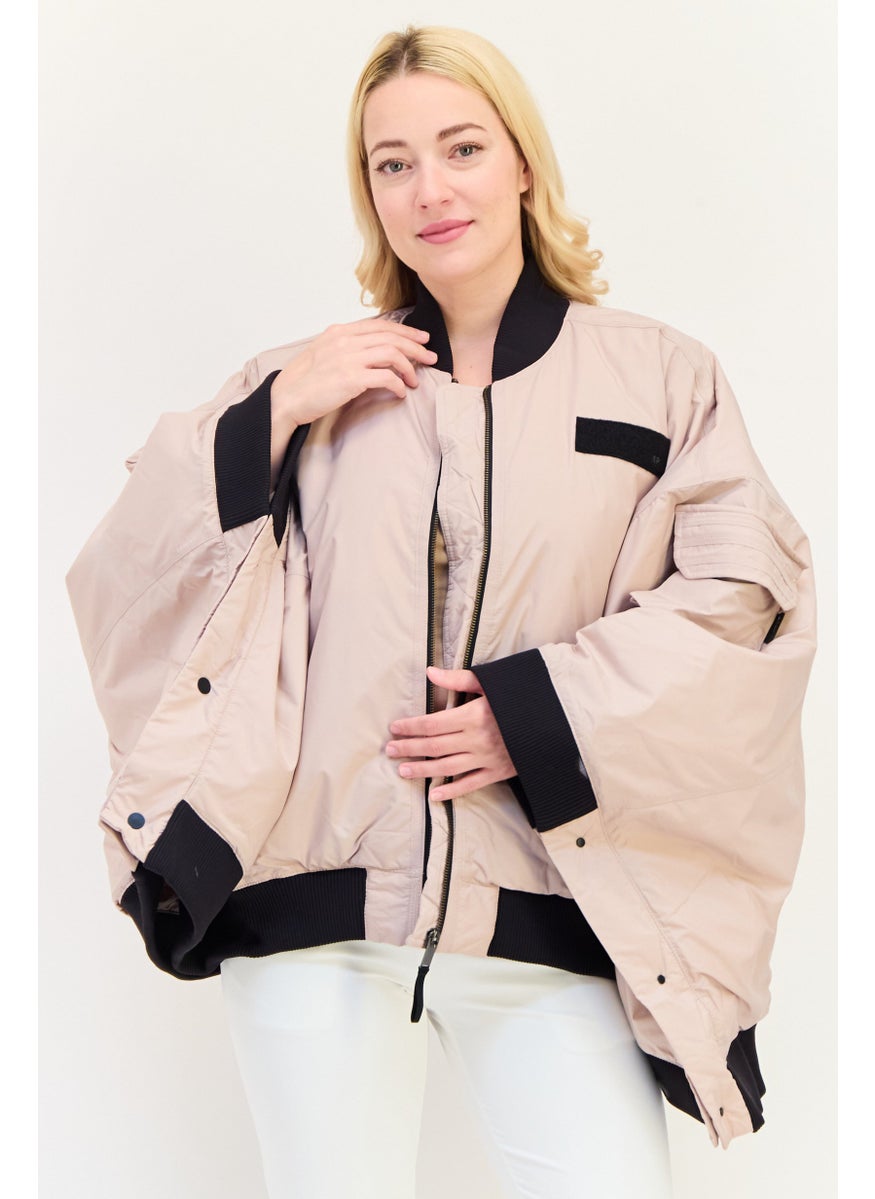 Adidas Adidas x Parley Women Loose Fit Outdoor Jackets, Taupe  - Image 1