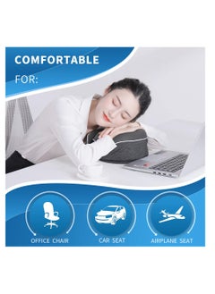 SYOSI Travel Neck Pillow, Chin Support, Adjustable 100% Pure Memory Foam, Ergonomic Design, Soft Full Neck Surround Pillow for Home, Airplanes, and Car (Black)  - Image 5