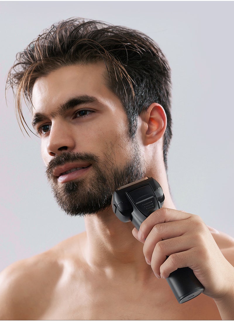 DOSCHER - Electric Shavers for Bald Men, Face Trimmer, Mens Shaving Machine Wet Dry Men's Razors Cordless Rechargeable,2-Speed 5-Blade LED Display - Image 1