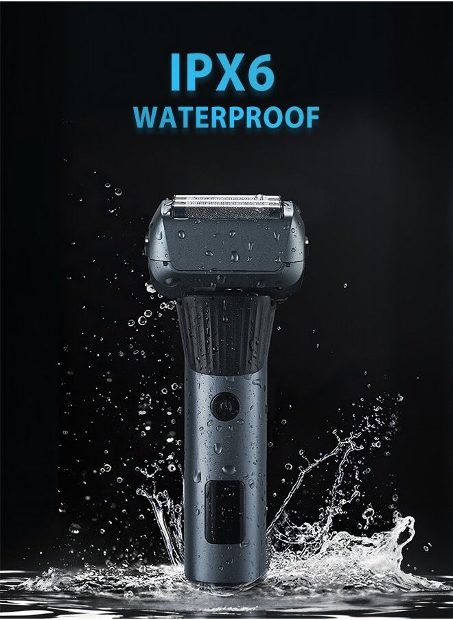 DOSCHER - Electric Shavers for Bald Men, Face Trimmer, Mens Shaving Machine Wet Dry Men's Razors Cordless Rechargeable,2-Speed 5-Blade LED Display - Image 1