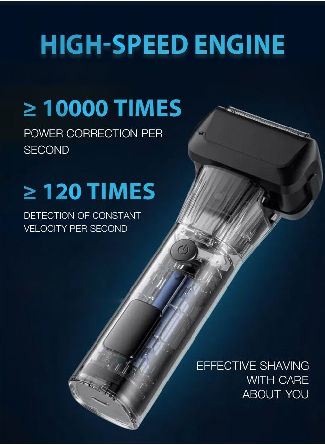 DOSCHER - Electric Shavers for Bald Men, Face Trimmer, Mens Shaving Machine Wet Dry Men's Razors Cordless Rechargeable,2-Speed 5-Blade LED Display - Image 1