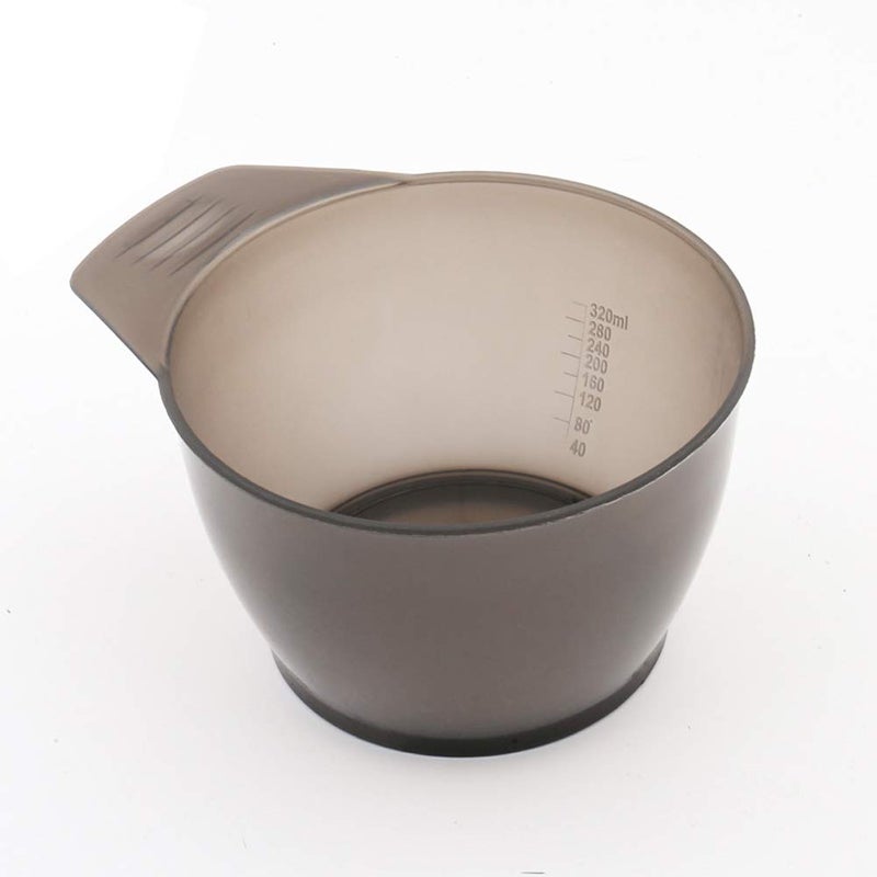 lasenersm 2 Pieces Hair Color Bowl Hair Dye Bowl Hair Color Mixing Bowl Plastic Color Mixing Tint Bowl Hair Dye Bowl Applicator Bowl Hair Dyeing Coloring Tools for Home Salon, Transparent Black - Image 5