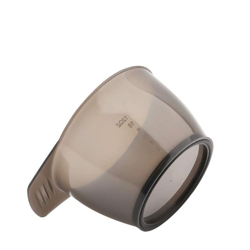 lasenersm 2 Pieces Hair Color Bowl Hair Dye Bowl Hair Color Mixing Bowl Plastic Color Mixing Tint Bowl Hair Dye Bowl Applicator Bowl Hair Dyeing Coloring Tools for Home Salon, Transparent Black - Image 3