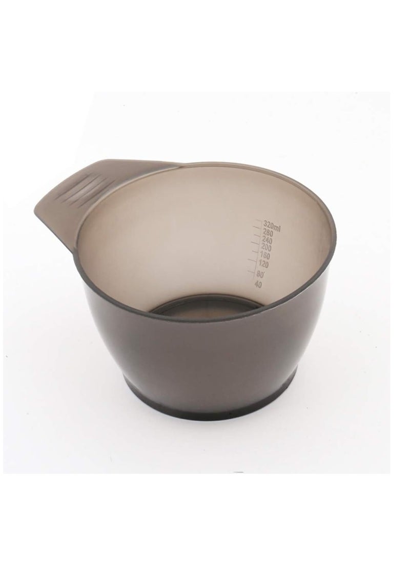 lasenersm lasenersm 2 Pieces Hair Color Bowl Hair Dye Bowl Hair Color Mixing Bowl Plastic Color Mixing Tint Bowl Hair Dye Bowl Applicator Bowl Hair Dyeing Coloring Tools for Home Salon, Transparent Black  - Image 1