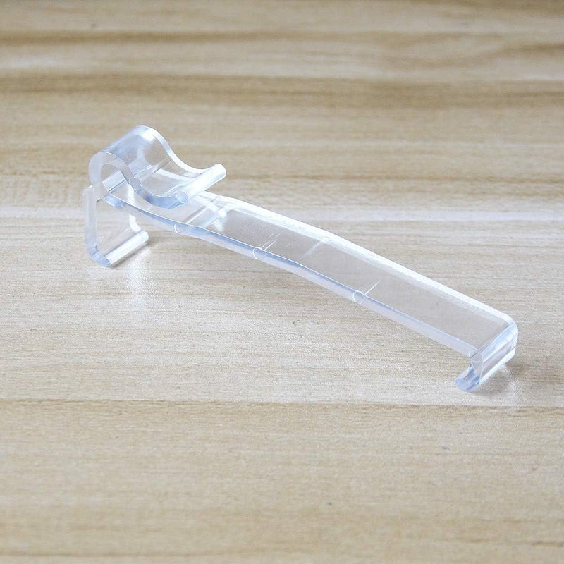 Cutelec Valance Clips 6pcs 3-1/4'' Window Blinds Hidden Clip Clear Plastic for Horizontal Blinds Valance Retainer Holder (Pack of 2) - Image 5