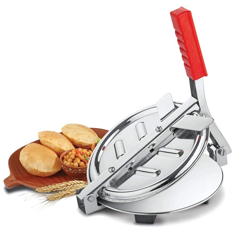 Amaxone Stainless Steel Puri Maker Press Machine RotiChapatiKhakhra Presser with Handle for Home  - Image 2