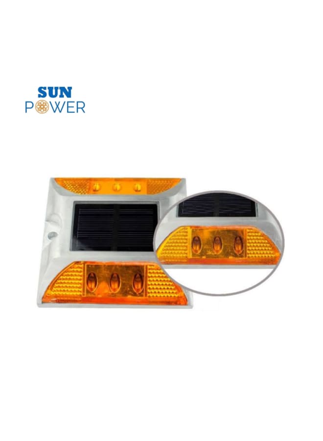 SUN POWER Solar Cat Eye Ground Lights Aluminum Warm Light 8-Month Warranty - Image 3