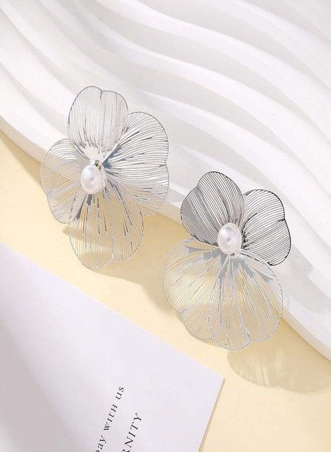 AMAAL Earrings For Women & Girls Stylish | Western Korean Earrings Bali | Butterfly| Stud Earrings Set for Women Moti Accessories Aesthetic | Fashion American Diamond AD CZ Gold Stud earinging 137 - Image 5