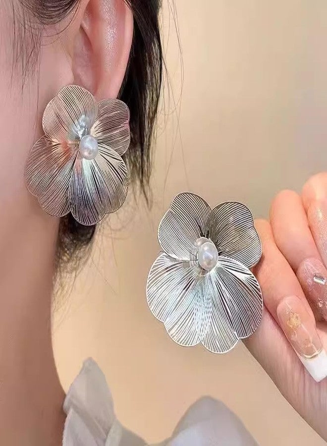 AMAAL Earrings For Women & Girls Stylish | Western Korean Earrings Bali | Butterfly| Stud Earrings Set for Women Moti Accessories Aesthetic | Fashion American Diamond AD CZ Gold Stud earinging 137 - Image 2