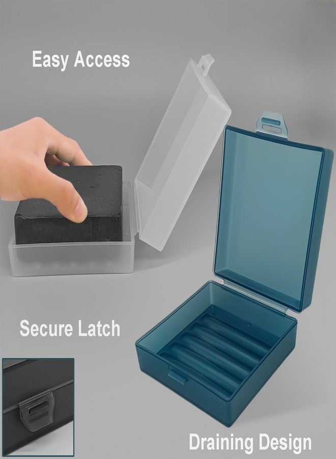 Elimeta Soap Container, Square Bar Soap Holder Fit Dr Squatch Soap, Travel Soap Case (Matt Black) - Image 4