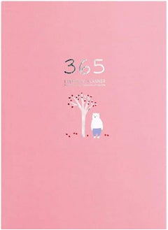KASTWAVE Schedule Notebook Personal Daily Planner Journal, Notepad Schedule Plan Appointment Notebook Memo Book, Best Agenda Day Planner to Achieve Your Goals and Increase Productivity, Pink  - Image 1