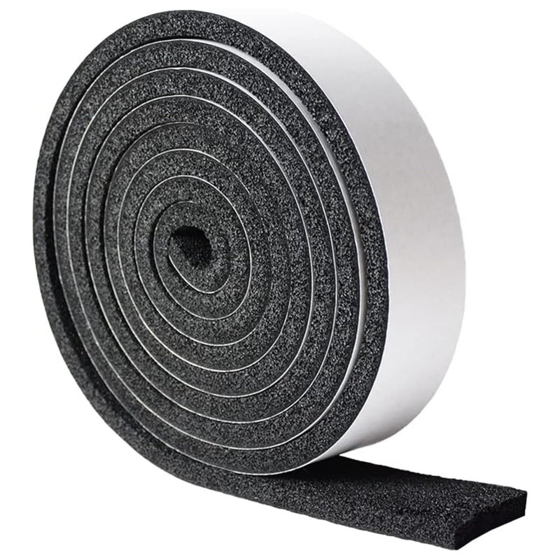 DOBTIM Pipe Insulation Foam Wrap Tape Self Adhesive with High Resilience for Pipe Insulation Wrap 13 Ft x 2 Inch Wide x 12 Inch Thick
