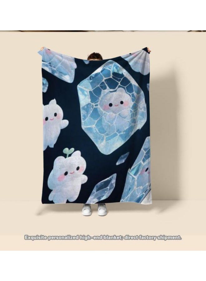 عام بطانية رقيقة من الفانيلا الكرتونية للأطفال أو الطلاب (دافئة ومريحة ومناسبة للنوم والألعاب) 100 سم * 150 سم - 747 - Image 4