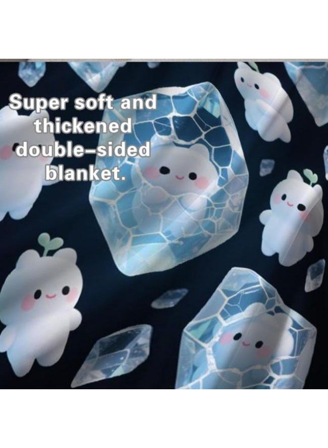 عام بطانية رقيقة من الفانيلا الكرتونية للأطفال أو الطلاب (دافئة ومريحة ومناسبة للنوم والألعاب) 100 سم * 150 سم - 747 - Image 1