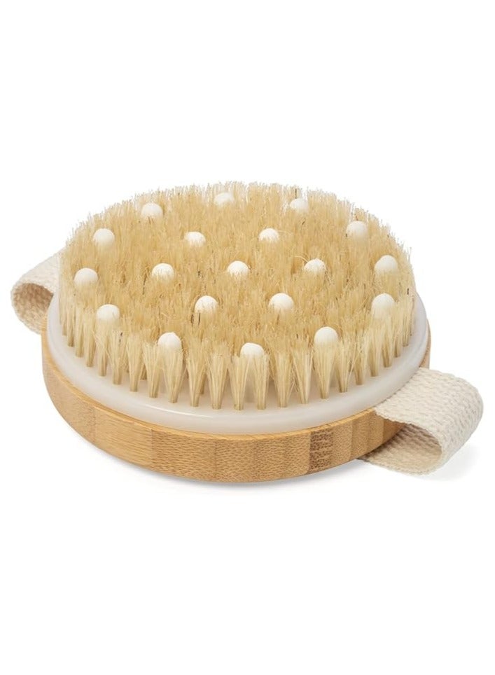 general Body Brush for Wet or Dry Brushing - Gentle Exfoliating for Softer, Glowing Skin - Get Rid of Your Cellulite and Dry Skin, Improve Your Circulation - Gentle Massage Nodes - Image 1
