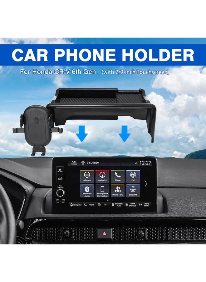 Autorder 2-in-1 Car Phone Holder for 2023-2025 2026 Honda CR-V CRV Accessories Dash Organizer with Cell Phone Mount 7/9-inch Hands-Free 360 Degree Rotation - Image 2