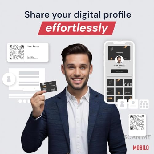 Mobilo Digital Business Card - Tap, Share, Connect - No App Required - Android & Smart Phone - Gold Metal Card - Image 3