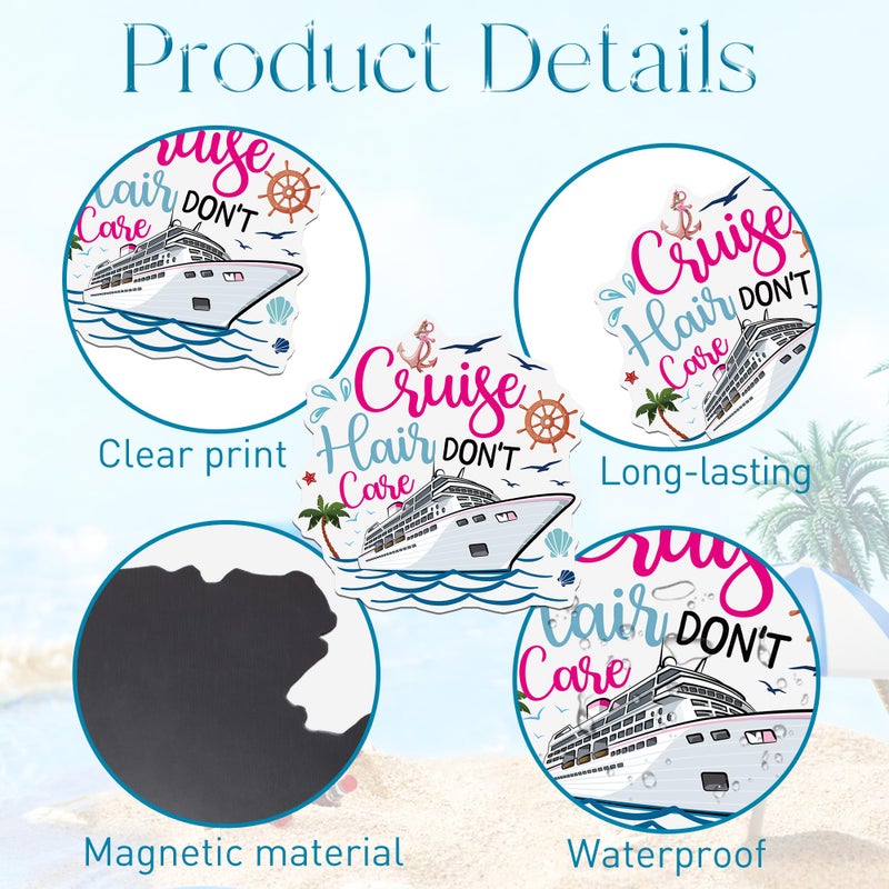 MENIFEND Cruise Door Decorations Magnetic, 5 Pcs Funny Cruise Magnets, Friends Theme Cabin Door Signs Fridge Magnets for Vacation Travel - Image 3