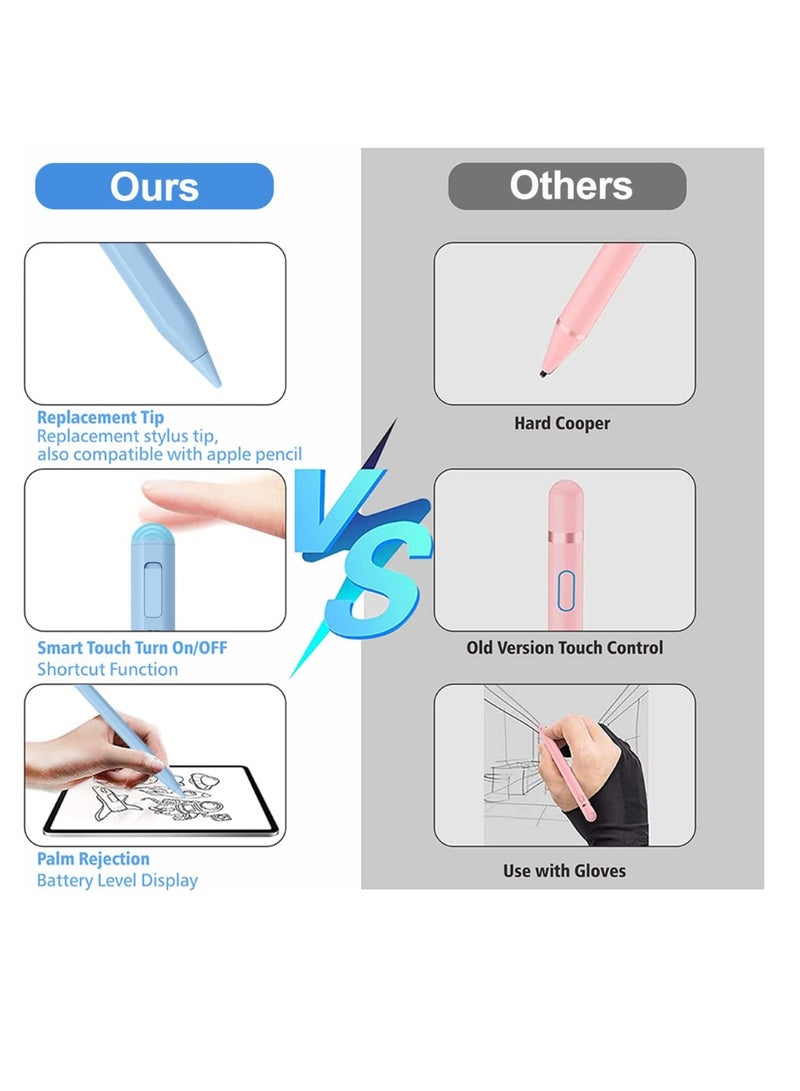 Stylus Pen for iPad, Apple Pen for iPad Air 11&13-inchi,iPad 10th/9th Gen,iPad Pencil for iPad(2018-2024), iPad Pro11/iPad Pro12.9 3/4/5/6th Gen, iPad Air 3/4/5, iPad Mini 5/6th, iPad 8/7/6th Gen