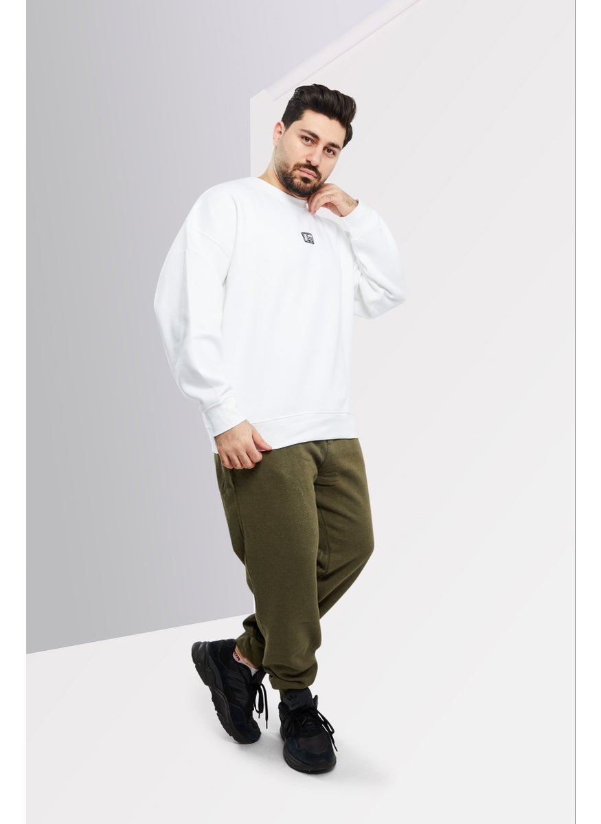 DKNY Sport Men Sportswear Fit Long Sleeves Outdoor Sweatshirt, White  - Image 2