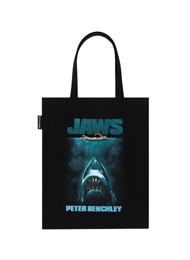 Out of Print Jaws 50th Anniversary Peter Benchley Tote Bag with Inner Pocket - Gift for Book Lovers and Movie Lovers - Image 1