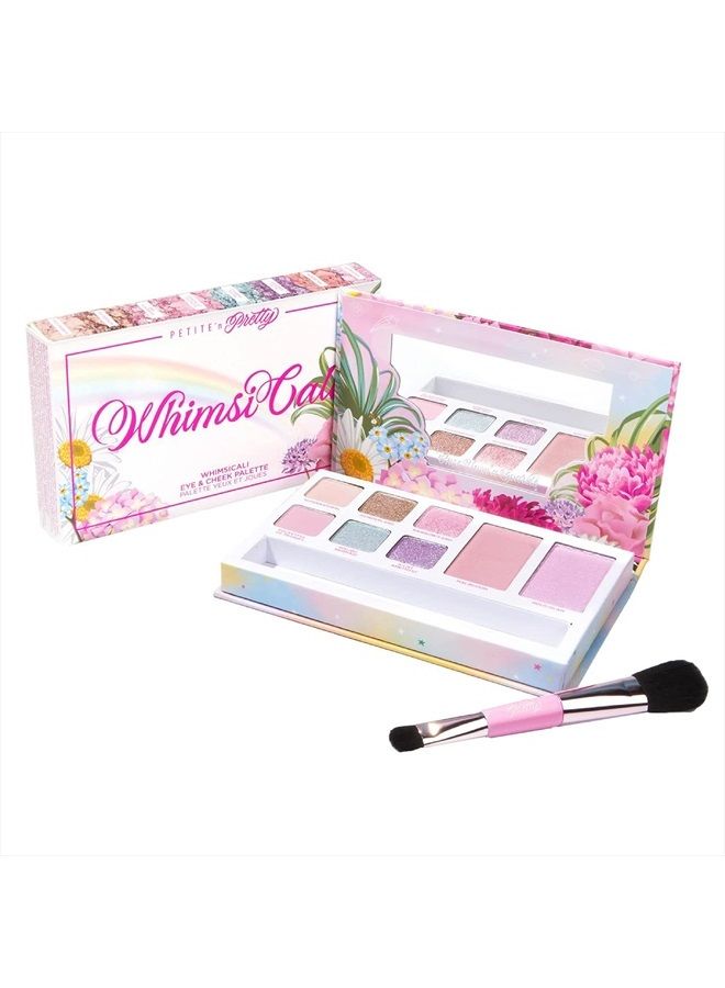 Petite 'N Pretty WhimsiCali Eyeshadow & Cheek Makeup Palette for Kids, Children, Tweens and Teens - Made in the USA  - Image 1