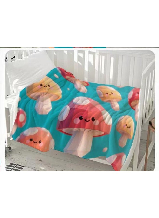 عام بطانية رقيقة من الفانيلا الكرتونية للأطفال والرضع (دافئة ومريحة، ومناسبة للنوم والألعاب) 70 سم * 100 سم - Image 2