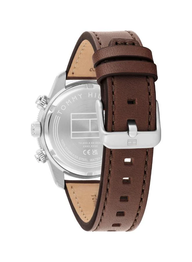 TOMMY HILFIGER Tommy Hilfiger Chronograph Quartz Watch for Men with Brown Leather Strap - 1792213