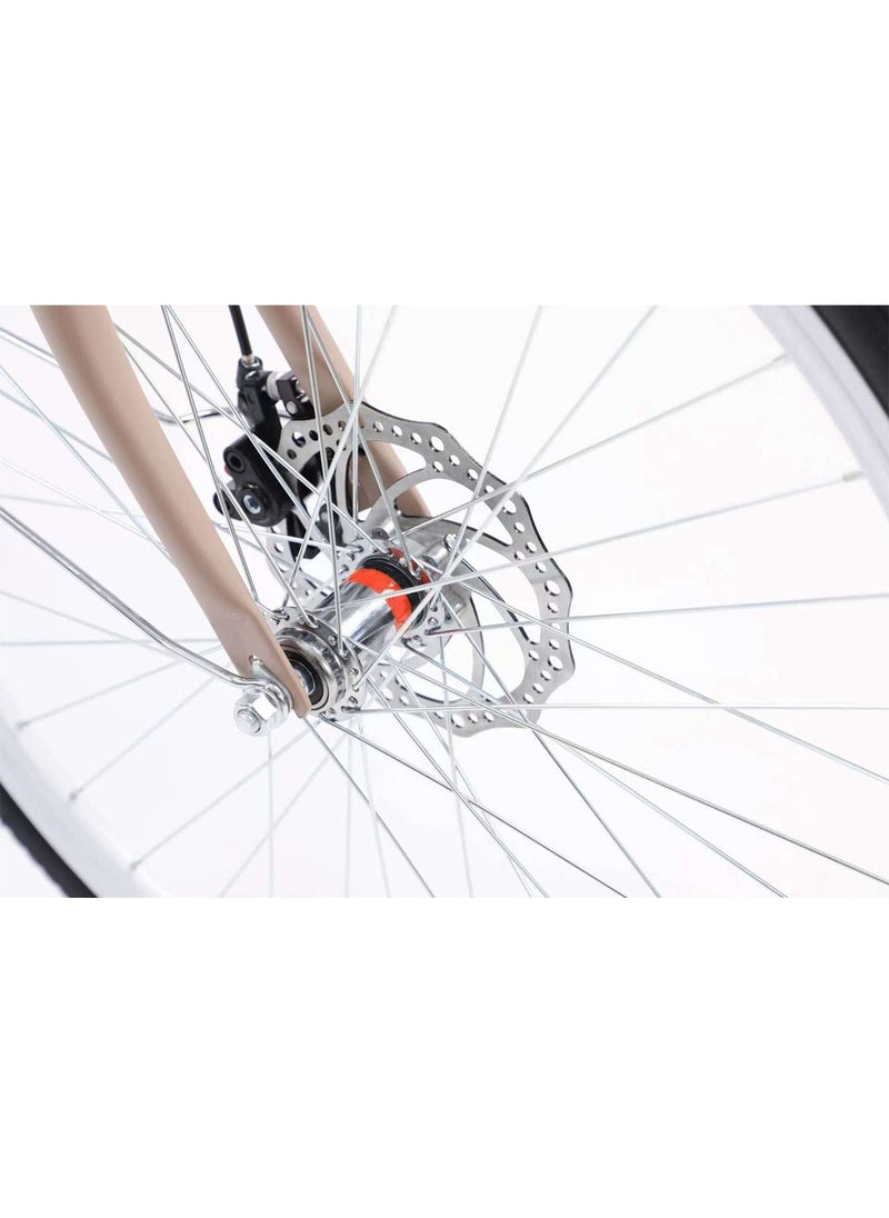 LIMOS Lady bike Cycle Women's City Bike with Rear Rack Shimano Gear 7 speed 24 Inch Cycle  - Image 4