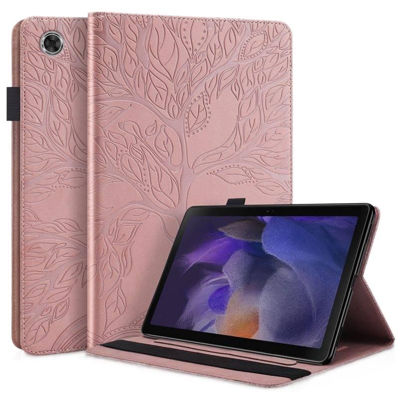 Rose Gold Samsung Tab Folio Case Compatible with Multiple Samsung Tab Models with Protective Cover Stand Function and Daily Tablet Carry - AuraLuxe - Image 1