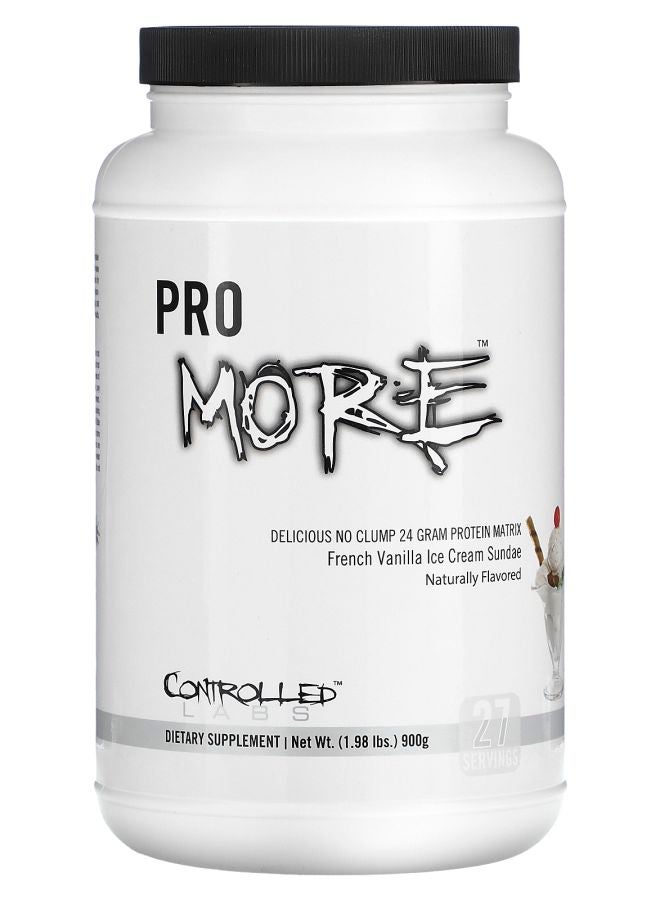 controlled labs Pro More Protein Matrix French Vanilla Ice Cream Sundae 1.98 lb (900 g) - Image 1