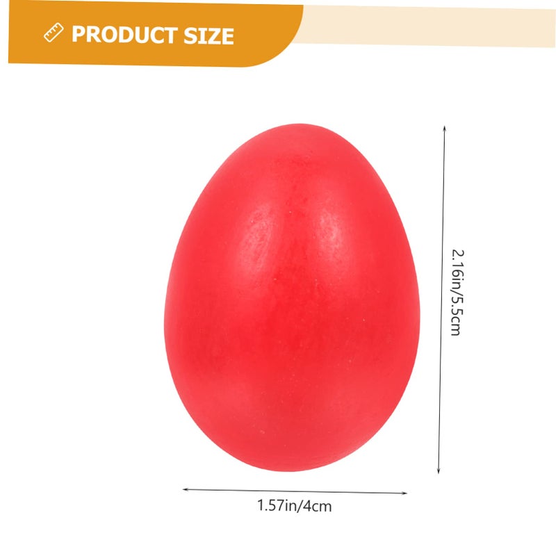 Wooden Faux Easter Eggs 10Pcs Handmade Pastel Colors For Crafts Home Decor - Image 3